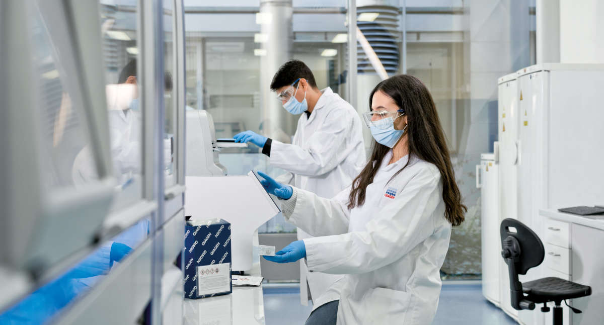 Woman in a lab