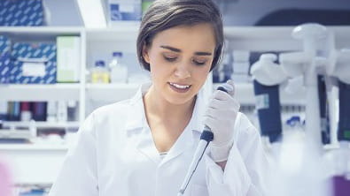 Female scientist