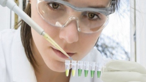 Female scientist