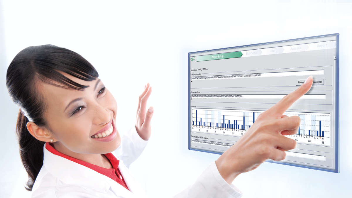 Female scientist