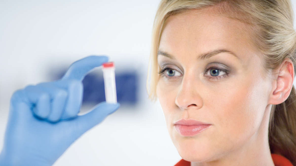 Female scientist